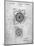 Dart Board 1936 Patent-Cole Borders-Mounted Art Print