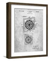 Dart Board 1936 Patent-Cole Borders-Framed Art Print