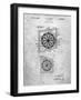 Dart Board 1936 Patent-Cole Borders-Framed Art Print