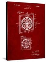 Dart Board 1936 Patent-Cole Borders-Stretched Canvas