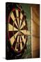 Dart Board in a Bar-Justin Bailie-Stretched Canvas