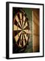 Dart Board in a Bar-Justin Bailie-Framed Photographic Print