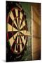 Dart Board in a Bar-Justin Bailie-Mounted Photographic Print