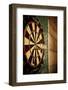 Dart Board in a Bar-Justin Bailie-Framed Photographic Print