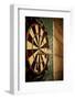 Dart Board in a Bar-Justin Bailie-Framed Photographic Print