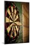 Dart Board in a Bar-Justin Bailie-Mounted Photographic Print
