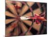 Dart in Bull's Eye on Dart Board-John James Wood-Mounted Photographic Print