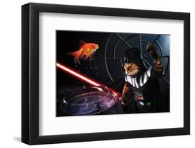 Darth Sushi-null-Framed Art Print