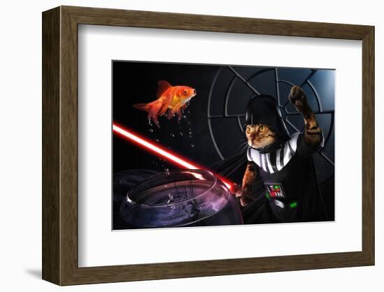 Darth Sushi-null-Framed Art Print