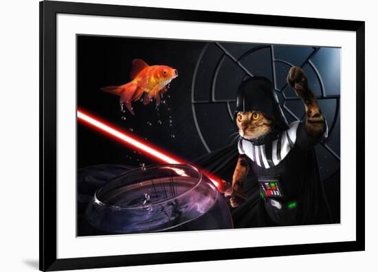 Darth Sushi-null-Framed Art Print