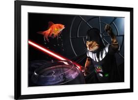 Darth Sushi-null-Framed Art Print