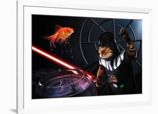 Darth Sushi-null-Framed Art Print