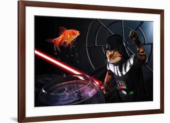 Darth Sushi-null-Framed Art Print