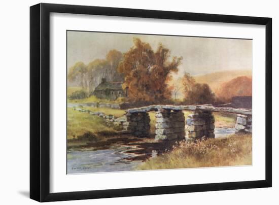 Dartmoor - Clapper Bridge-Ernest W Haslehust-Framed Photographic Print