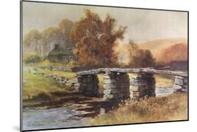 Dartmoor - Clapper Bridge-Ernest W Haslehust-Mounted Photographic Print