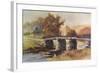 Dartmoor - Clapper Bridge-Ernest W Haslehust-Framed Photographic Print