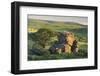 Dartmoor Moorland and Countryside in Summer Time, Saddle Tor, Dartmoor, Devon, England. July-Adam Burton-Framed Photographic Print