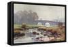 Dartmoor - Two Bridges-Ernest W Haslehust-Framed Stretched Canvas