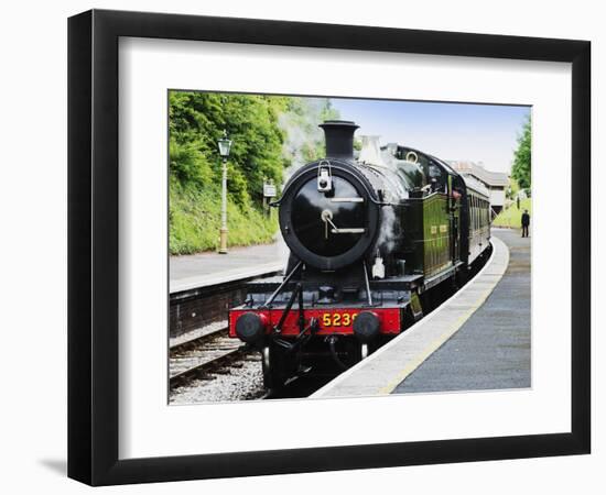 Dartmouth and Paignton Railway, Kingswear Station, Dartmouth, Devon, England, United Kingdom, Europ-David Hughes-Framed Photographic Print