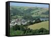 Dartmouth and Surrounding Countryside, Devon, England, United Kingdom-Lee Frost-Framed Stretched Canvas