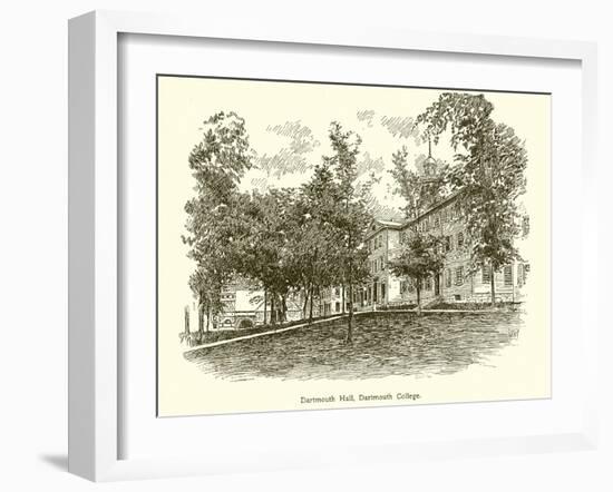 Dartmouth Hall, Dartmouth College-null-Framed Giclee Print