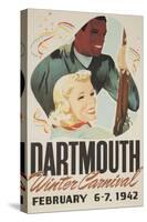 Dartmouth Winter Carnival Poster 1942-null-Stretched Canvas
