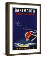 Dartmouth Winter Carnival Poster-John Ryland Scotford-Framed Giclee Print