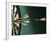 Darts and Target-null-Framed Photographic Print