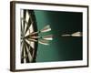 Darts and Target-null-Framed Photographic Print