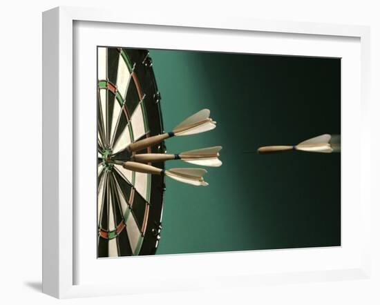 Darts and Target-null-Framed Photographic Print