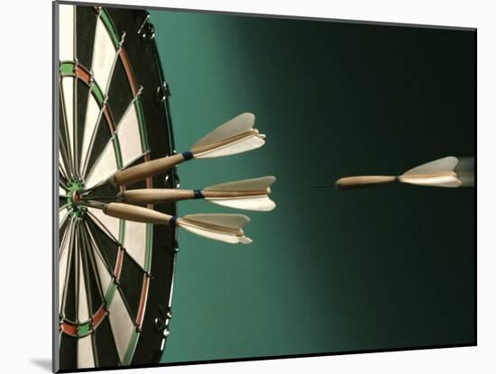 Darts and Target-null-Mounted Photographic Print