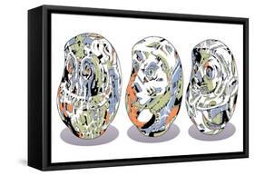 Daruma-HR-FM-Framed Stretched Canvas