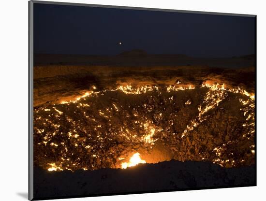 Darvaza Gas Crater in the Karakol Desert, Turkmenistan, Central Asia, Asia-Michael Runkel-Mounted Photographic Print