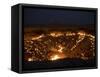 Darvaza Gas Crater in the Karakol Desert, Turkmenistan, Central Asia, Asia-Michael Runkel-Framed Stretched Canvas