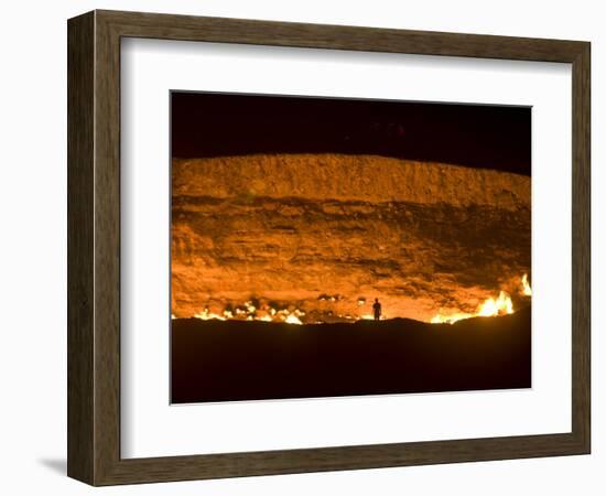 Darvaza Gas Crater, Turkmenistan, Central Asia, Asia-Michael Runkel-Framed Photographic Print