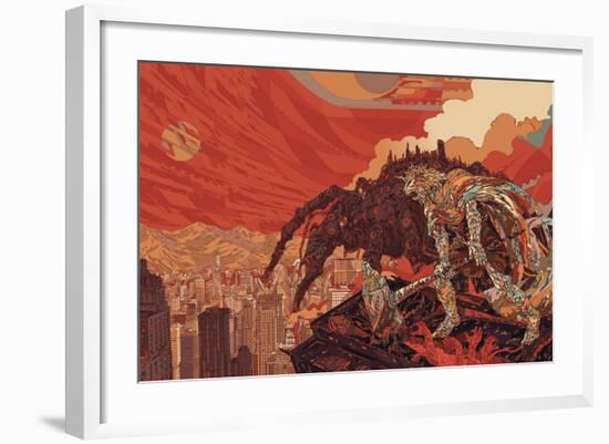 Darvaza-HR-FM-Framed Art Print