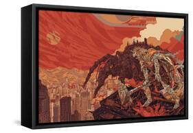 Darvaza-HR-FM-Framed Stretched Canvas