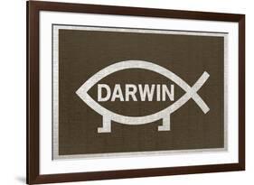 Darwin Fish Humor-null-Framed Art Print