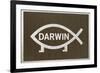 Darwin Fish Humor-null-Framed Art Print