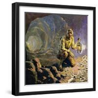 Darwin Was Interested in Collecting Fossils-null-Framed Giclee Print