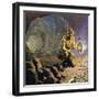 Darwin Was Interested in Collecting Fossils-null-Framed Giclee Print