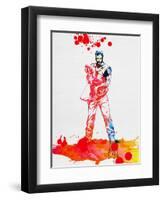 Daryl Dixon Watercolor-Lora Feldman-Framed Art Print