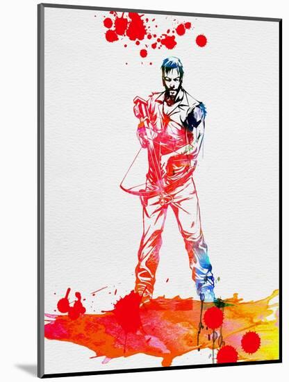 Daryl Dixon Watercolor-Lora Feldman-Mounted Art Print