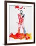 Daryl Dixon Watercolor-Lora Feldman-Framed Art Print