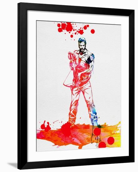 Daryl Dixon Watercolor-Lora Feldman-Framed Art Print