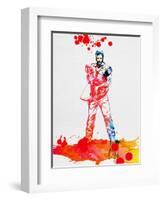 Daryl Dixon Watercolor-Lora Feldman-Framed Art Print