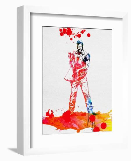 Daryl Dixon Watercolor-Lora Feldman-Framed Art Print