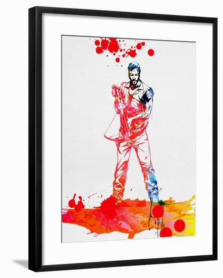 Daryl Dixon Watercolor-Lora Feldman-Framed Art Print