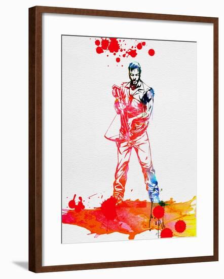 Daryl Dixon Watercolor-Lora Feldman-Framed Art Print