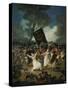 Das Begraebnis Der Sardine. Karnevalsszene, um 1812/1819-Francisco de Goya-Stretched Canvas